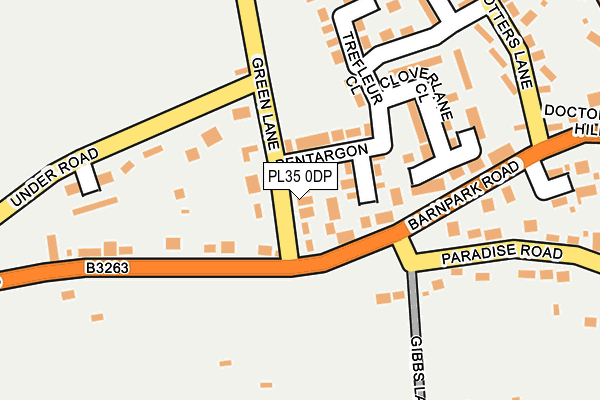 PL35 0DP map - OS OpenMap – Local (Ordnance Survey)
