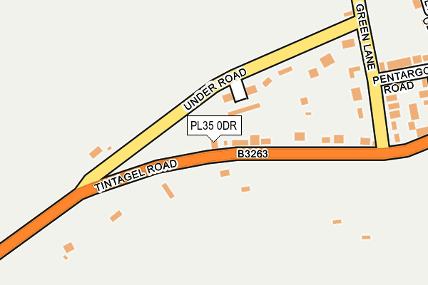 PL35 0DR map - OS OpenMap – Local (Ordnance Survey)