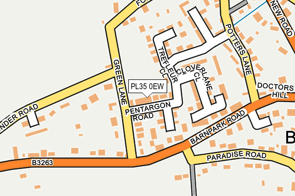 PL35 0EW map - OS OpenMap – Local (Ordnance Survey)