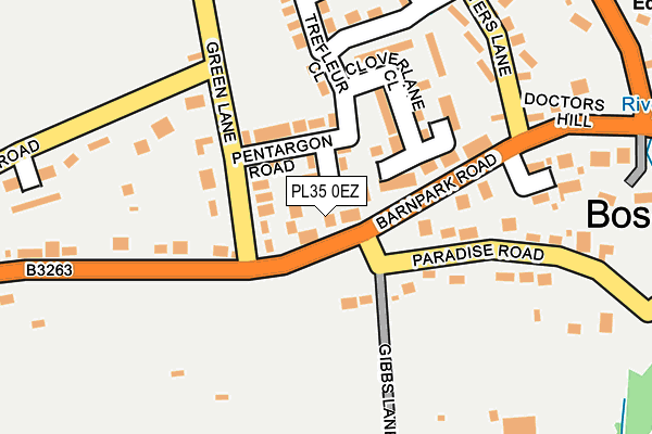 PL35 0EZ map - OS OpenMap – Local (Ordnance Survey)