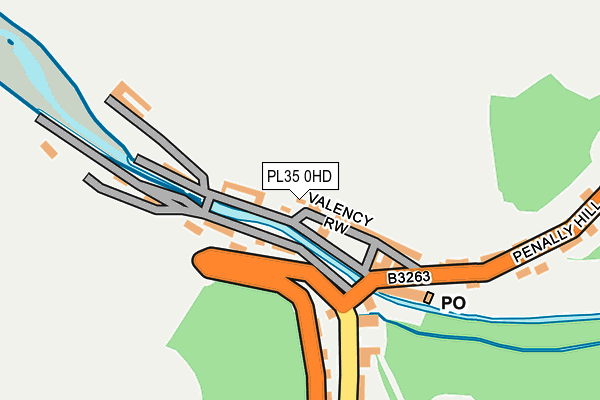 PL35 0HD map - OS OpenMap – Local (Ordnance Survey)