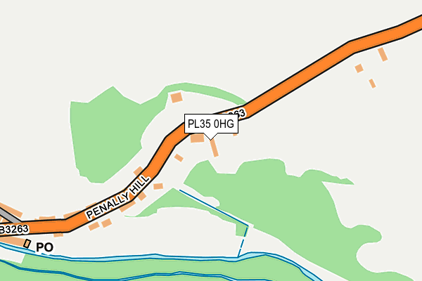 PL35 0HG map - OS OpenMap – Local (Ordnance Survey)
