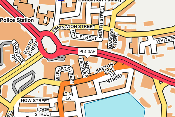 PL4 0AP map - OS OpenMap – Local (Ordnance Survey)