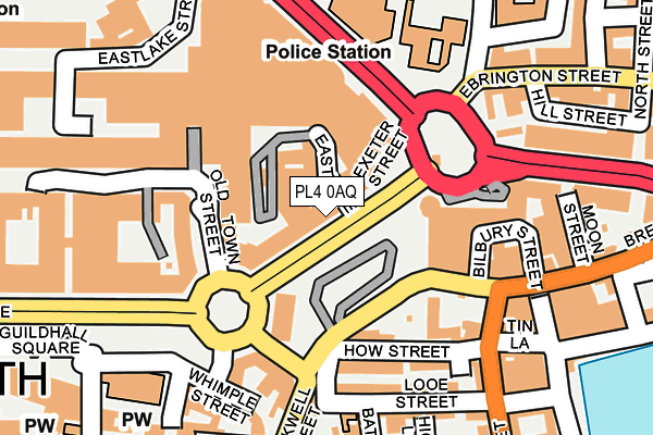 PL4 0AQ map - OS OpenMap – Local (Ordnance Survey)