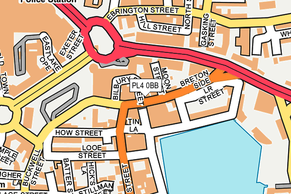 PL4 0BB map - OS OpenMap – Local (Ordnance Survey)