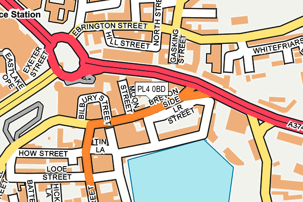 PL4 0BD map - OS OpenMap – Local (Ordnance Survey)