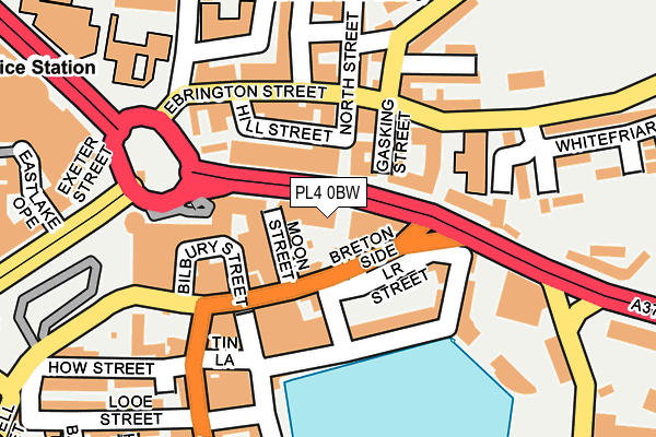 PL4 0BW map - OS OpenMap – Local (Ordnance Survey)