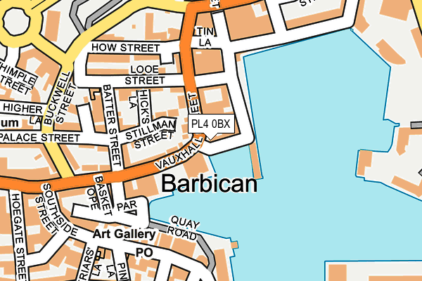 PL4 0BX map - OS OpenMap – Local (Ordnance Survey)