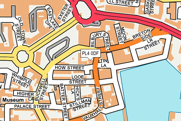 PL4 0DF map - OS OpenMap – Local (Ordnance Survey)