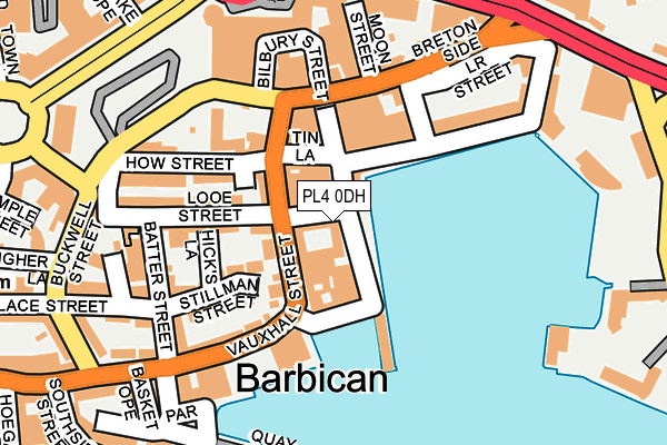 PL4 0DH map - OS OpenMap – Local (Ordnance Survey)