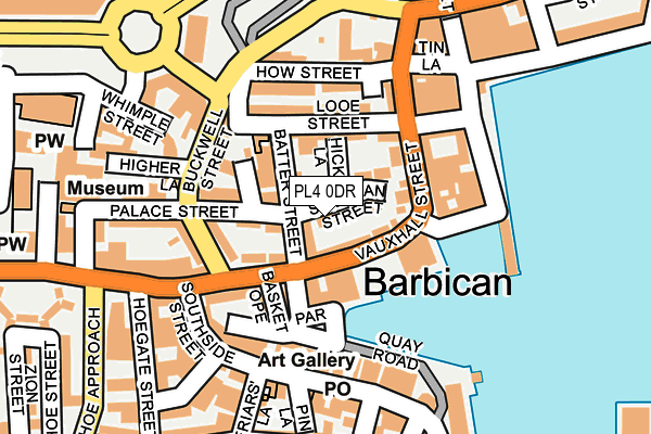 PL4 0DR map - OS OpenMap – Local (Ordnance Survey)