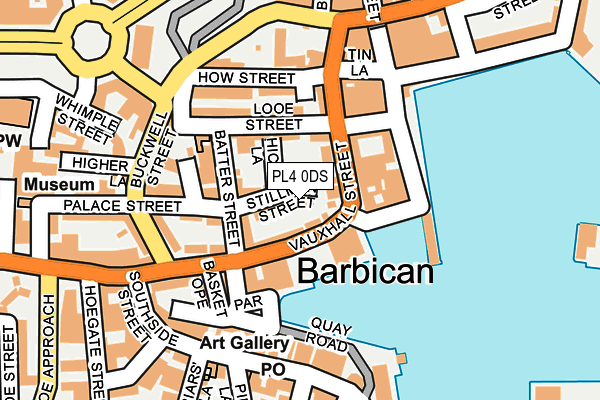 PL4 0DS map - OS OpenMap – Local (Ordnance Survey)