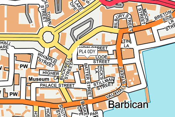 PL4 0DY map - OS OpenMap – Local (Ordnance Survey)