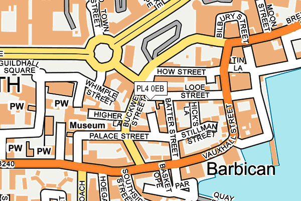 PL4 0EB map - OS OpenMap – Local (Ordnance Survey)