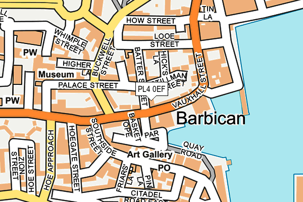 PL4 0EF map - OS OpenMap – Local (Ordnance Survey)