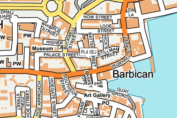 PL4 0EJ map - OS OpenMap – Local (Ordnance Survey)