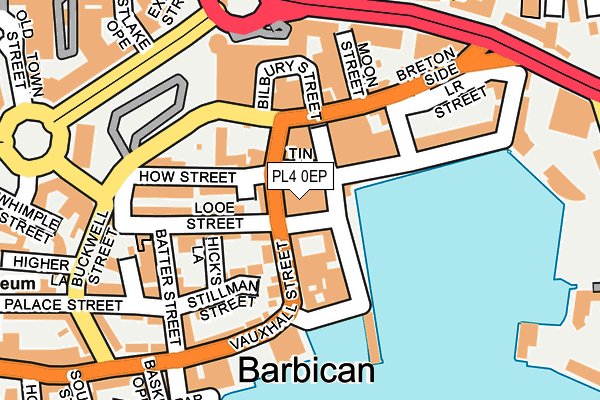 PL4 0EP map - OS OpenMap – Local (Ordnance Survey)