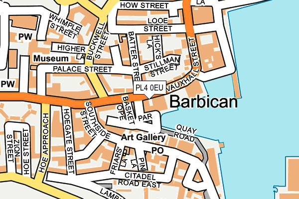 PL4 0EU map - OS OpenMap – Local (Ordnance Survey)