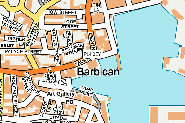 PL4 0EY map - OS OpenMap – Local (Ordnance Survey)