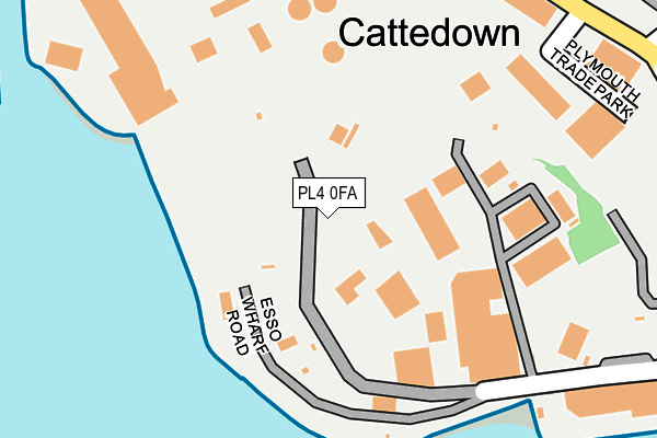 PL4 0FA map - OS OpenMap – Local (Ordnance Survey)