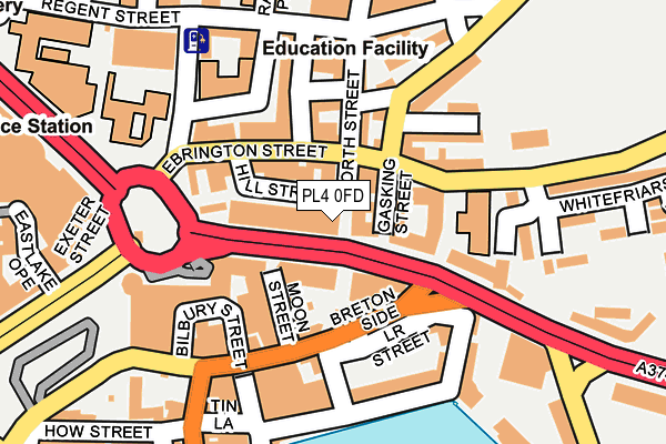 PL4 0FD map - OS OpenMap – Local (Ordnance Survey)