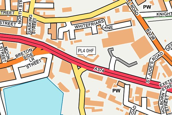 PL4 0HF map - OS OpenMap – Local (Ordnance Survey)