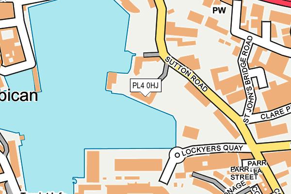 PL4 0HJ map - OS OpenMap – Local (Ordnance Survey)