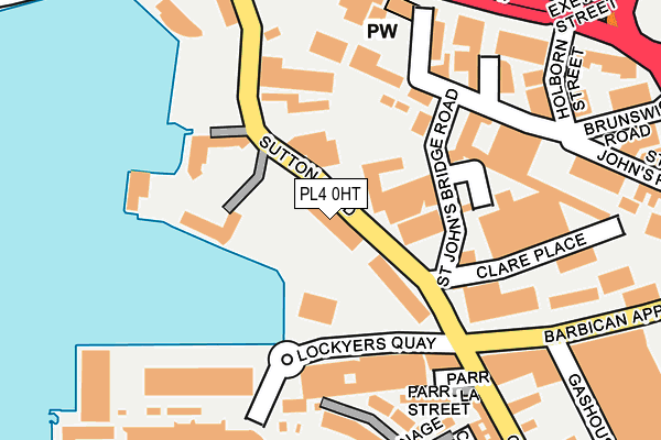PL4 0HT map - OS OpenMap – Local (Ordnance Survey)