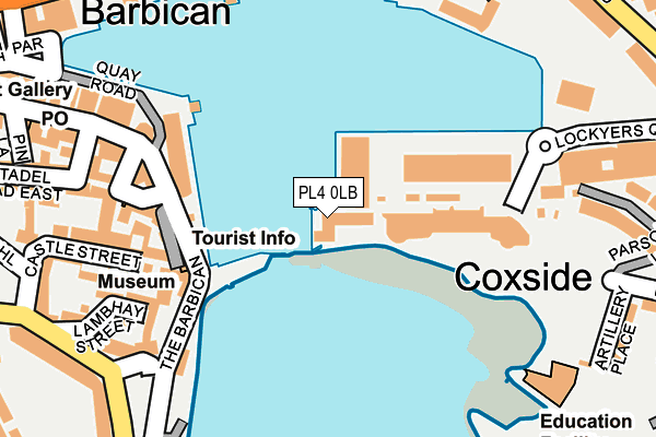 PL4 0LB map - OS OpenMap – Local (Ordnance Survey)