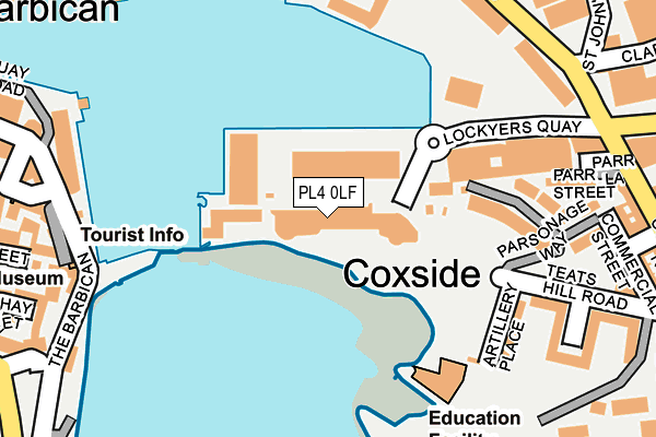 PL4 0LF map - OS OpenMap – Local (Ordnance Survey)