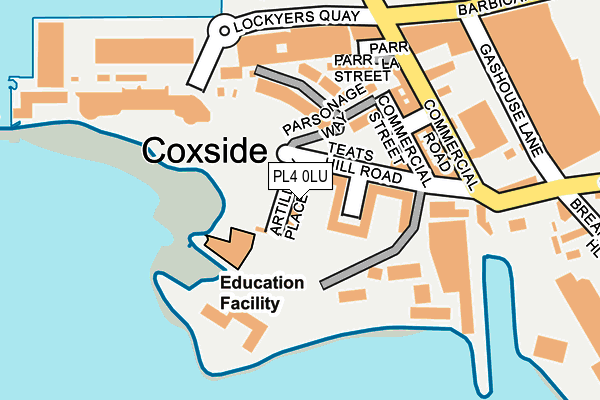 PL4 0LU map - OS OpenMap – Local (Ordnance Survey)