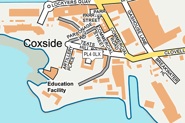 PL4 0LX map - OS OpenMap – Local (Ordnance Survey)