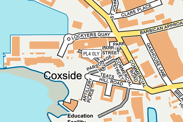 PL4 0LY map - OS OpenMap – Local (Ordnance Survey)