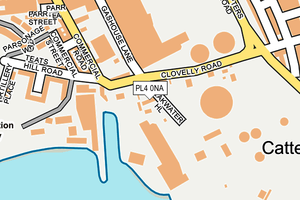 PL4 0NA map - OS OpenMap – Local (Ordnance Survey)