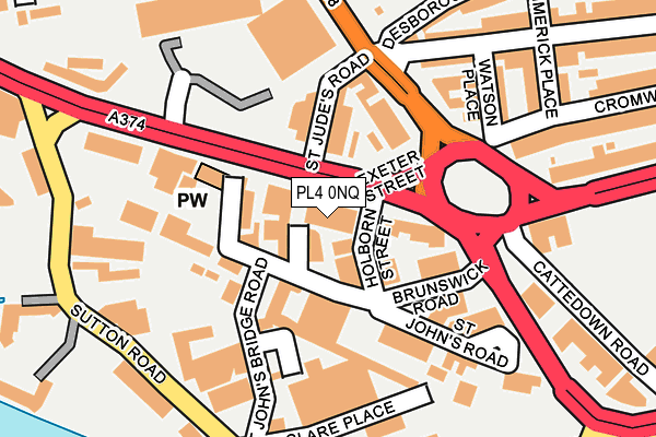 PL4 0NQ map - OS OpenMap – Local (Ordnance Survey)