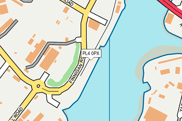 PL4 0PX map - OS OpenMap – Local (Ordnance Survey)