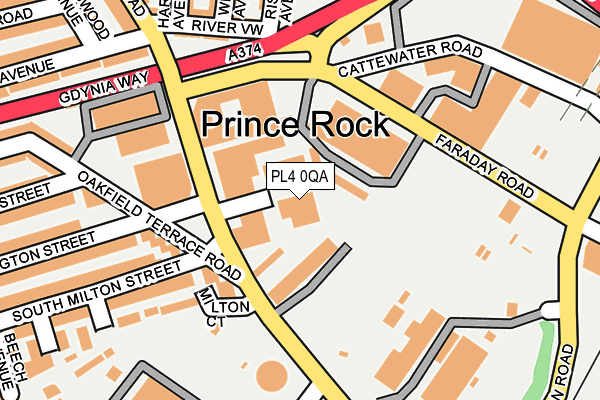 PL4 0QA map - OS OpenMap – Local (Ordnance Survey)