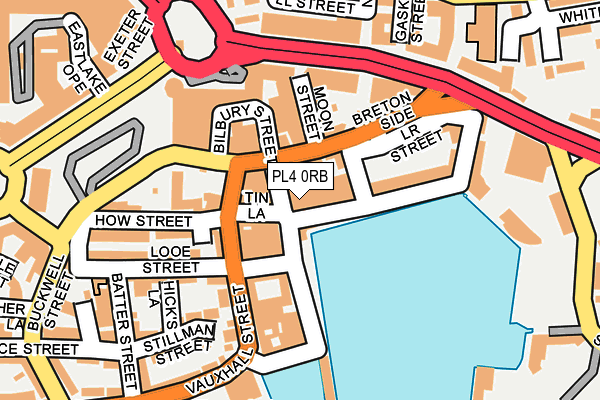 PL4 0RB map - OS OpenMap – Local (Ordnance Survey)