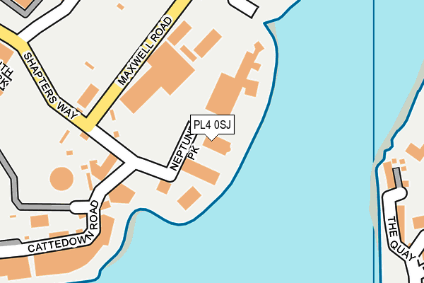 PL4 0SJ map - OS OpenMap – Local (Ordnance Survey)