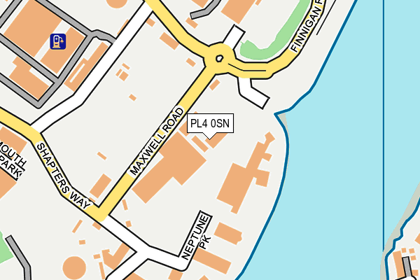 PL4 0SN map - OS OpenMap – Local (Ordnance Survey)