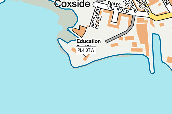 PL4 0TW map - OS OpenMap – Local (Ordnance Survey)