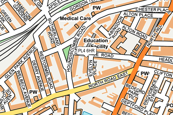 PL4 6HR map - OS OpenMap – Local (Ordnance Survey)