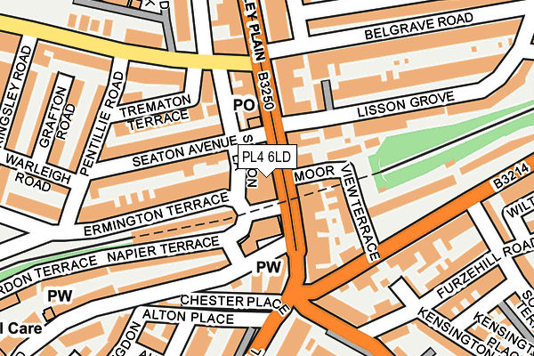 PL4 6LD map - OS OpenMap – Local (Ordnance Survey)