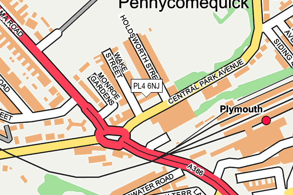 PL4 6NJ map - OS OpenMap – Local (Ordnance Survey)