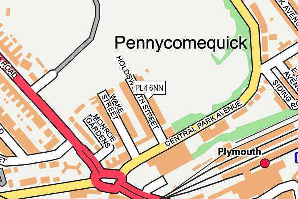 PL4 6NN map - OS OpenMap – Local (Ordnance Survey)