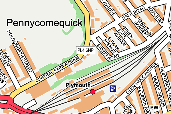 PL4 6NP map - OS OpenMap – Local (Ordnance Survey)