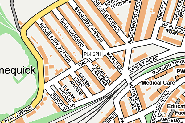 PL4 6PH map - OS OpenMap – Local (Ordnance Survey)