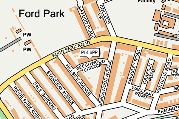 PL4 6PP map - OS OpenMap – Local (Ordnance Survey)