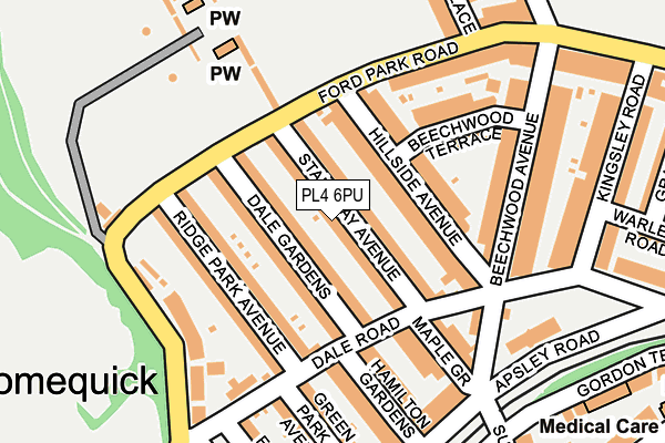 PL4 6PU map - OS OpenMap – Local (Ordnance Survey)