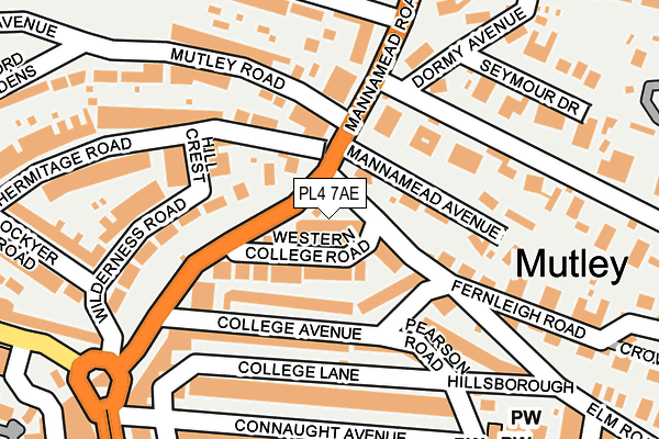 PL4 7AE map - OS OpenMap – Local (Ordnance Survey)